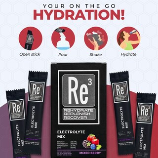Foto 4 | Foto 4 | Paquetes De Electrolitos En Polvo Re3 Rehydrate Replenish Recover - Venta Internacional.