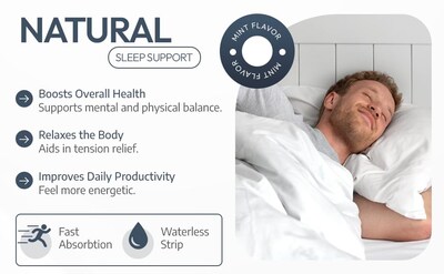 Foto 4 | Foto 4 | Tiras Orales De Apoyo Al Sueño Ez Vitamins Solubles 30 Unidades - Venta Internacional.