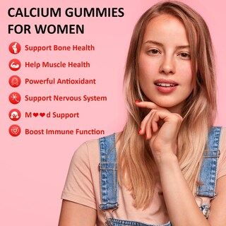 Foto 5 | Foto 5 | Gomitas De Calcio Pyunafit Para Mujer 1200 Mg Con Vitamina D3 60 Unidades - Venta Internacional.