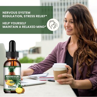 Foto 5 | Foto 5 | Gotas Líquidas De Glicinato De Magnesio 500 Mg 120 Ml Veganas (paquete De 2) - Venta Internacional.