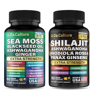 Foto 1 | Foto 1 | Suplemento Gi.da.culture Shilajit Sea Moss Con Ashwagandha 120 Cápsulas - Venta Internacional.