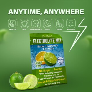 Foto 4 | Foto 4 | Electrolyte Mix Dr. Price's Sin Azúcar Limón Y Lima 30 Paquetes - Venta Internacional.