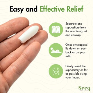 Foto 4 | Foto 4 | Supositorios De Vitamina E Seeq Wellness Seeq Wellness Sequedad Vaginal 35 Ui - Venta Internacional.