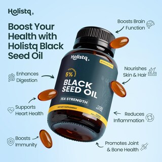 Foto 3 | Foto 3 | Suplemento Holistq De Aceite De Semilla Negra Orgánico 120 Cápsulas Blandas - Venta Internacional.
