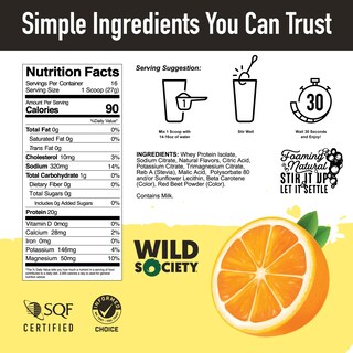 Foto 5 | Foto 5 | Proteína De Suero En Polvo Wild Society Premium Clear Citrus 500 Ml - Venta Internacional.