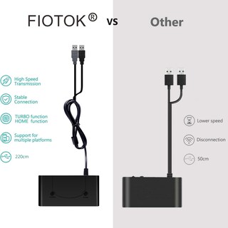 Foto 3 | Foto 3 | Adaptador De Mando Gamecube Fiotok De 4 Puertos Con Cable De 2 2 M - Venta Internacional.