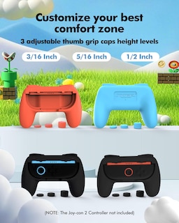 Foto 2 | Foto 2 | Juego De Empuñaduras Para Nintendo Switch 2 Joy-con 2 Color Rojo Paquete De 4 - Venta Internacional.