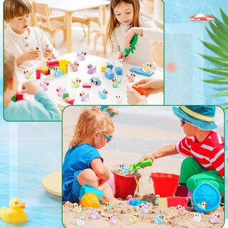 Foto 7 | Foto 7 | Mini Patos Con Purpurina Dulefun 100 Unidades De Resina Colorida Para Decoración - Venta Internacional.