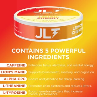 Foto 3 | Foto 3 | Bolsitas Energéticas Nootrópicas Jlt De 75 Mg De Cafeína Con Melena De León 5 X 15 - Venta Internacional.