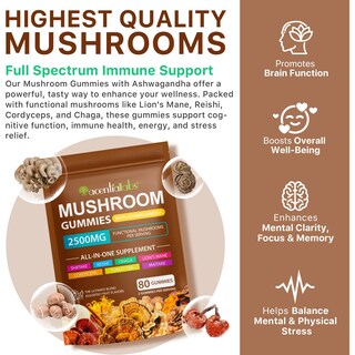 Foto 2 | Foto 2 | Suplemento De Gomitas Newseel Lions Mane Mushroom Con Reishi 80 Unidades - Venta Internacional.