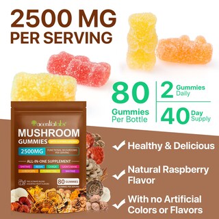 Foto 3 | Foto 3 | Suplemento De Gomitas Newseel Lions Mane Mushroom Con Reishi 80 Unidades - Venta Internacional.