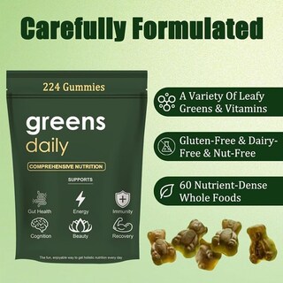 Foto 5 | Foto 5 | Suplemento De Gomitas Togoliun Greens Con Clorella Y Espirulina 224 - Venta Internacional.