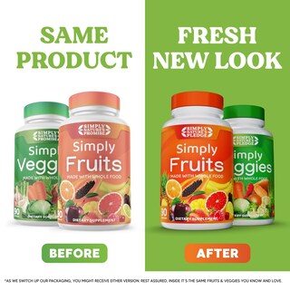 Foto 2 | Foto 2 | Suplemento Simply Nature's Pledge Fruits & Veggies 720 Cápsulas - Venta Internacional.