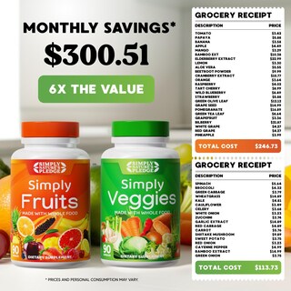 Foto 3 | Foto 3 | Suplemento Simply Nature's Pledge Fruits & Veggies 720 Cápsulas - Venta Internacional.