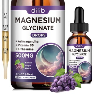Foto 1 | Foto 1 | Suplemento Líquido De Glicinato De Magnesio Dilib De 500 Mg Con Vitamina B6 - Venta Internacional.