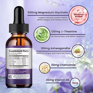 Foto 4 | Foto 4 | Suplemento Líquido De Glicinato De Magnesio Dilib De 500 Mg Con Vitamina B6 - Venta Internacional.