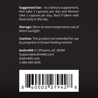 Foto 3 | Foto 3 | Suplemento Andro400 T Booster Andro Max Paquete De 3 - Venta Internacional.