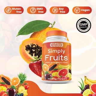 Foto 5 | Foto 5 | Cápsulas De Frutas Simply Nature's Pledge 90 Con 25 Frutas 100% Libres De Soja - Venta Internacional.