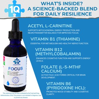 Foto 7 | Foto 7 | Suplemento Líquido 1q Focus De Apoyo Cognitivo Y Cerebral Para Niños 60 Ml - Venta Internacional.