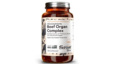 Foto 1 | Foto 1 | Órgano De Res Wagyu Liofilizado Supplement First Light Farms 180 Cápsulas - Venta Internacional.