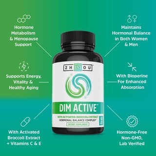 Foto 4 | Foto 4 | Suplemento Zhou Dim Active Hormone Balance 250 Mg 60 Cápsulas - Venta Internacional.