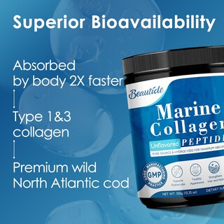 Foto 6 | Foto 6 | Péptidos De Colágeno Marino En Polvo Beautide Con Vitamina C 35 Serv - Venta Internacional.
