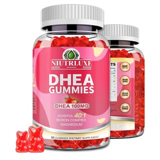 Foto 1 | Foto 1 | Suplemento De Gomitas Niutrluxe Dhea De 50 Mg/100 Mg Con Boro E Inositol - Venta Internacional.