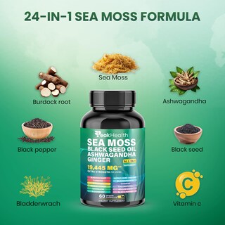Foto 4 | Foto 4 | Suplemento En Cápsulas De Aceite De Semillas Negras De Musgo Marino De Peakhealth Shilajit - Venta Internacional.