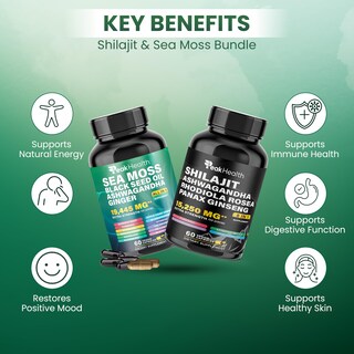 Foto 7 | Foto 7 | Suplemento En Cápsulas De Aceite De Semillas Negras De Musgo Marino De Peakhealth Shilajit - Venta Internacional.