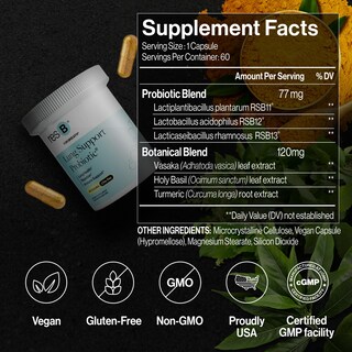 Foto 3 | Foto 3 | Suplemento Resbiotic Resb Lung Support Probiótico 180 Cápsulas - Venta Internacional.