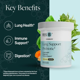 Foto 4 | Foto 4 | Suplemento Resbiotic Resb Lung Support Probiótico 180 Cápsulas - Venta Internacional.