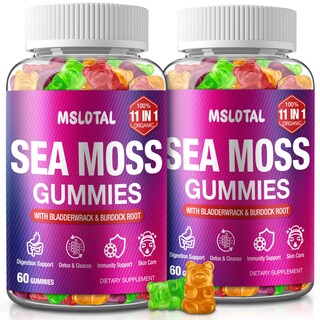 Foto 1 | Foto 1 | Gomitas Sea Moss Mslotal Con Aceite De Semillas Negras 120 Gomitas Veganas - Venta Internacional.