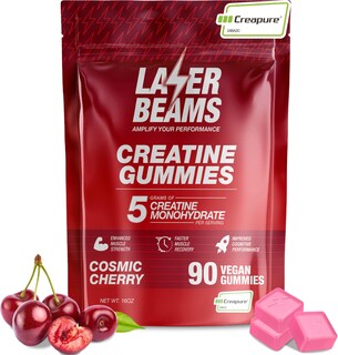 Foto 1 | Foto 1 | Gominolas De Monohidrato De Creatina Laser Beams Cosmic Cherry 90u - Venta Internacional.