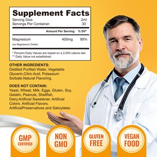 Foto 3 | Foto 3 | Suplemento De Óxido De Magnesio Líquido Niutrluxe 400 Mg 60 Ml - Venta Internacional.