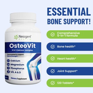 Foto 5 | Foto 5 | Suplemento Neogen Health Osteovit 5 En 1 De Calcio 120 Comprimidos - Venta Internacional.