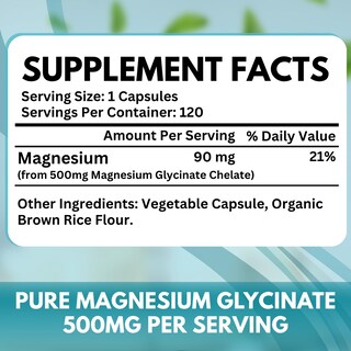 Foto 2 | Foto 2 | Suplemento Vitboost De Glicinato De Magnesio 500 Mg 120 Cápsulas - Venta Internacional.