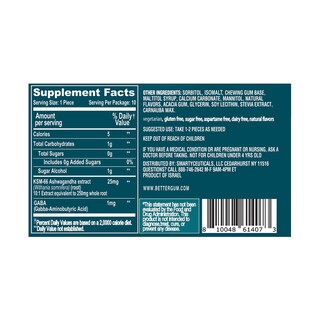 Foto 2 | Foto 2 | Suplemento Masticable Bettergum Ashwagum Relax Con Ashwagandha - Venta Internacional.