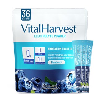 Foto 1 | Foto 1 | Paquetes De Electrolitos En Polvo Vitalharvest 36 Sticks Blueberry - Venta Internacional.