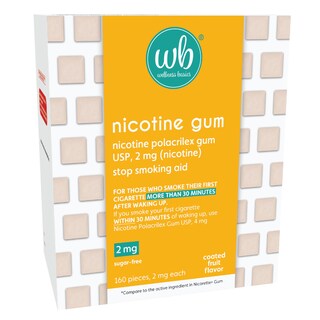 Foto 1 | Foto 1 | Nicotine Gum Wellness Basics 2 Mg Sabor A Fruta 160 Unidades - Venta Internacional.
