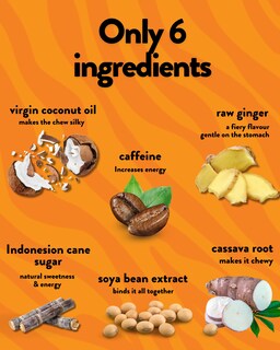 Foto 2 | Foto 2 | Gomitas Energéticas Cafeine Bullet Ginger Roars 60 Veganas 33 Mg - Venta Internacional.