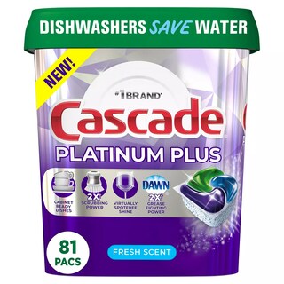 Foto 1 | Foto 1 | Detergente Para Lavavajillas En Cápsulas Cascade Platinum Plus De 81 Unidades - Venta Internacional.