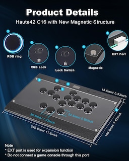 Foto 7 | Foto 7 | Controlador Arcade Stick Haute42 C16 Sin Palancas Para Pc/ps3/ps4/switch - Venta Internacional.