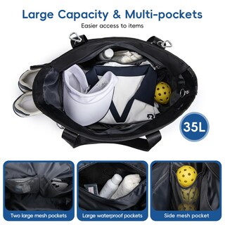Foto 4 | Foto 4 | Bolsa De Pickleball Kavigor Para Mujer Con Capacidad Para 3 O 4 Palas Color Negro - Venta Internacional.