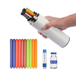 Foto 1 | Foto 1 | Estuche De Viaje Insulin Cooler Tempk Para 1 A 6 Bolígrafos Color Blanco Nacarado - Venta Internacional.