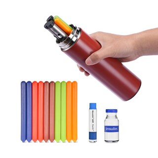 Foto 1 | Foto 1 | Estuche De Viaje Insulin Cooler Tempk Para 1 A 6 Bolígrafos De Acero Inoxidable - Venta Internacional.