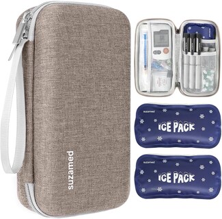 Foto 1 | Foto 1 | Estuche De Viaje Insulin Cooler Suzamed Con 2 Bolsas De Hielo (marrón) - Venta Internacional.