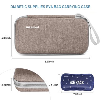 Foto 5 | Foto 5 | Estuche De Viaje Insulin Cooler Suzamed Con 2 Bolsas De Hielo (marrón) - Venta Internacional.