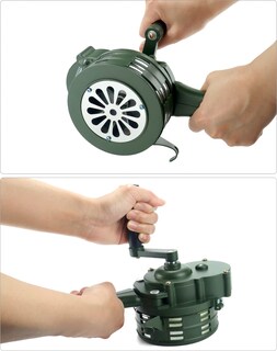 Foto 2 | Foto 2 | Bocina De Sirena De Manivela Qwork Manual De Seguridad De Emergencia 110 Db - Venta Internacional.