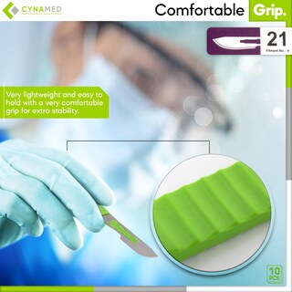 Foto 5 | Foto 5 | Cuchillas Desechables De Acero Inoxidable Cynamed Sharp - Venta Internacional.