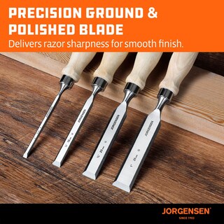 Foto 4 | Foto 4 | Juego De Cinceles Para Madera Jorgensen Acero Aleado Con Cromo 4 Piezas - Venta Internacional.